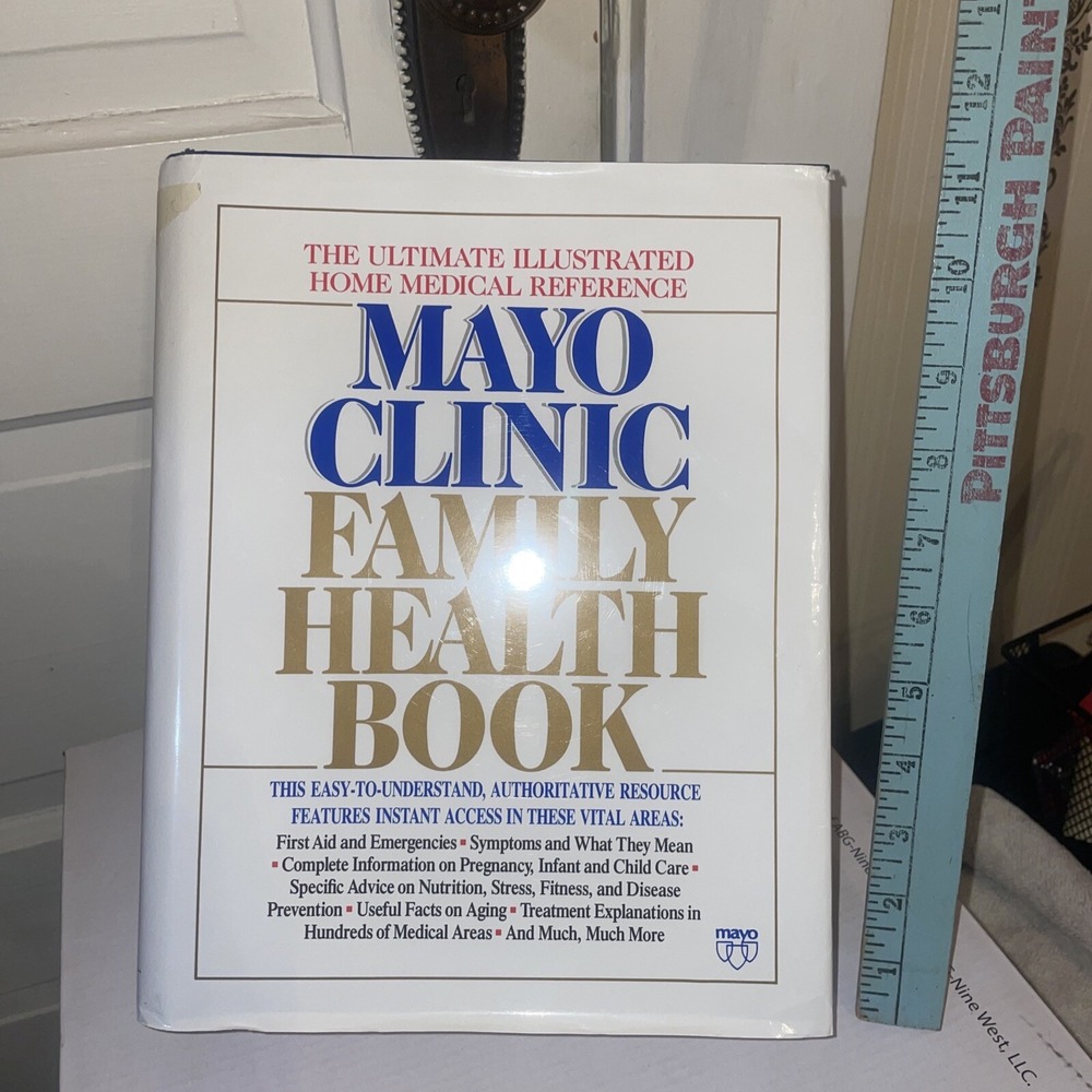 MAYO CLINIC FAMILY HEALTH BOOK Illustrated Home Medical Reference HCDJ 1990 XLNT